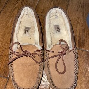 UGG Brown Suede Loafers Slip-Ons